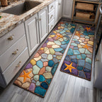 Lot de tapis de cuisine Vue sur l'Océan