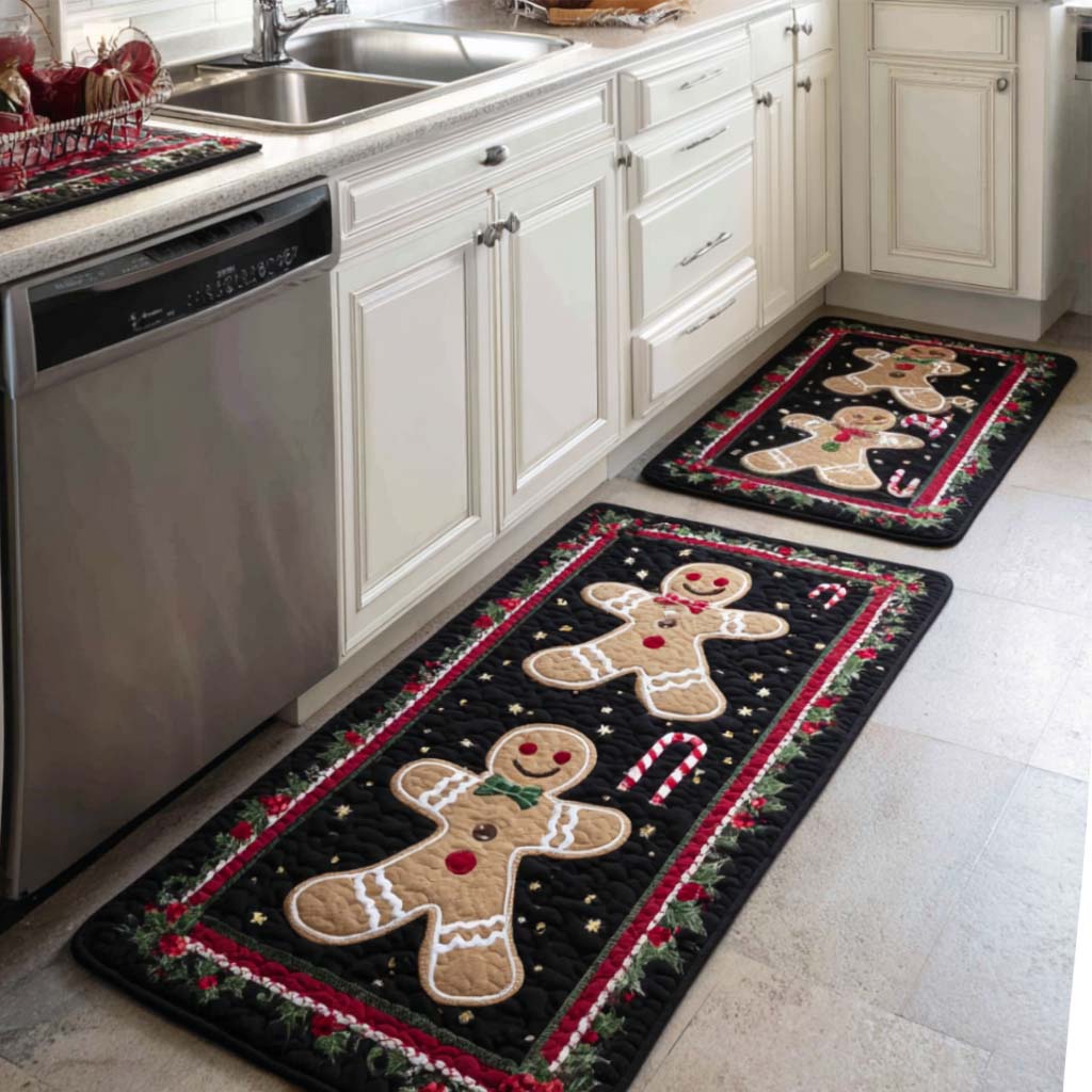 Lot de tapis de cuisine Notre Hiver