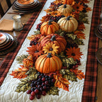 Chemin de table matelassé Défilé de Citrouilles