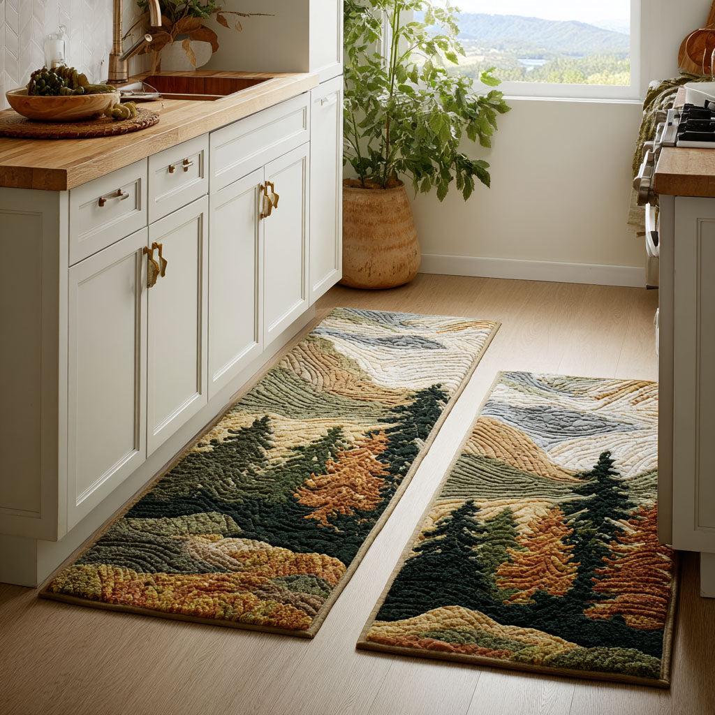 Lot de tapis de cuisine Sommets Paisibles