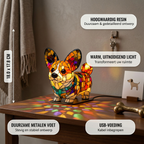 Koninklijke Corgi dierenlamp met productkenmerken