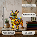 Lampe animale Bouledogue Français Rayonnant avec les caractéristiques du produit