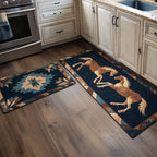 Lot de tapis de cuisine Chevaux au Galop