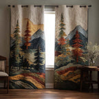 Rideaux matelassés Sommet rustique – lot de 2 panneaux