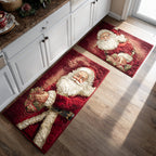 Lot de tapis de cuisine Rêves du Père Noël