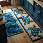 Lot de tapis de cuisine Voyage en Mer