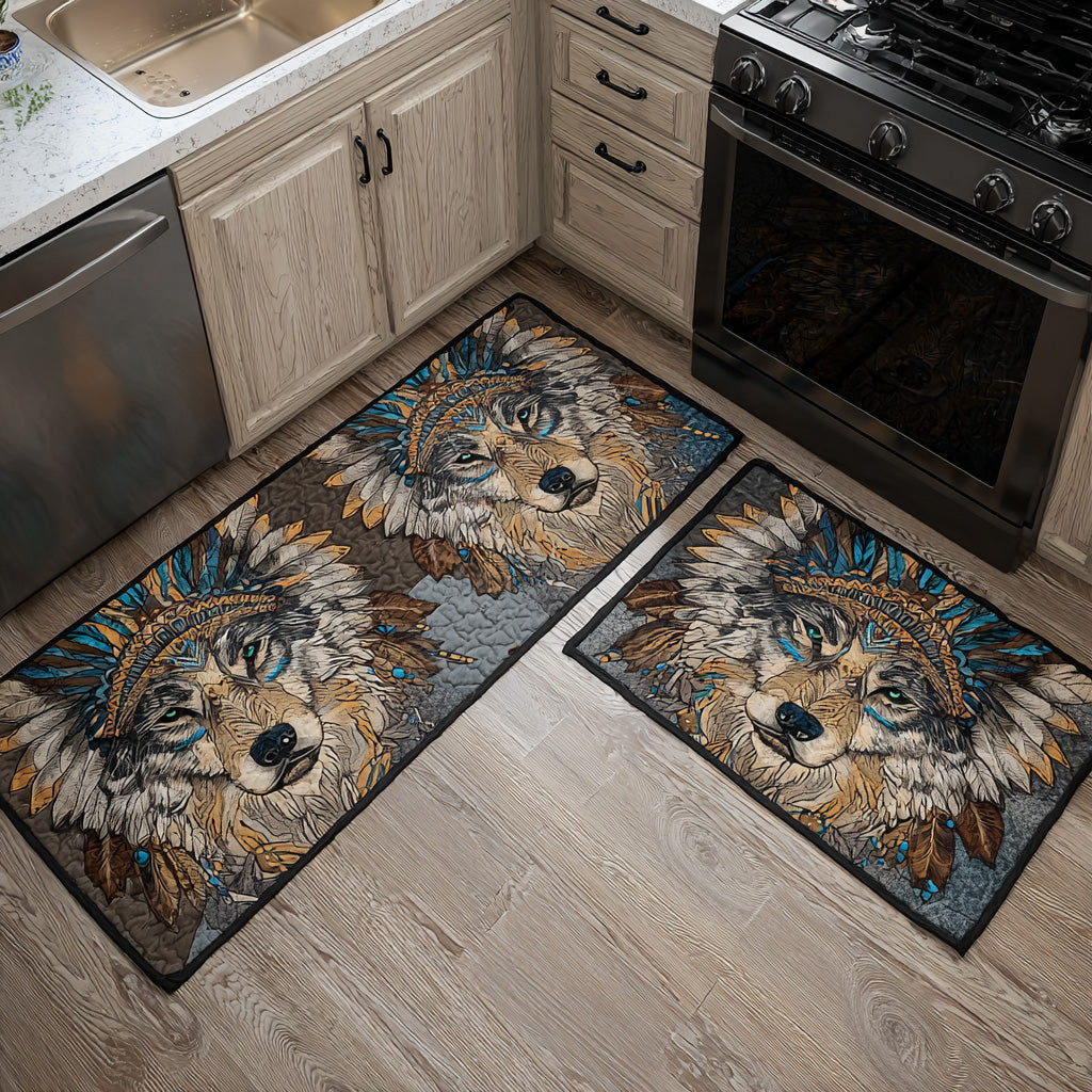 Lot de tapis de cuisine Sentier du Loup Silencieux