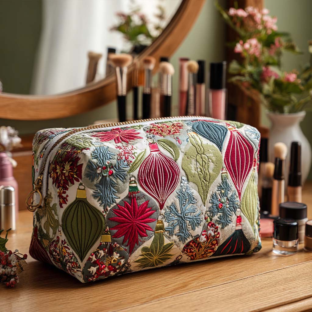 Trousse de maquillage matelassée Ornement Scintillant