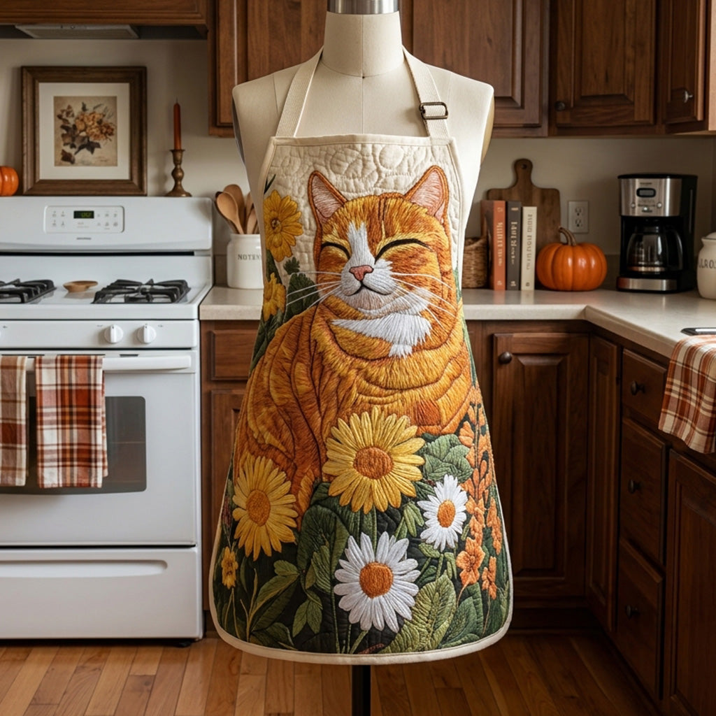 Tablier de cuisine matelassé Moustaches aux Tournesols