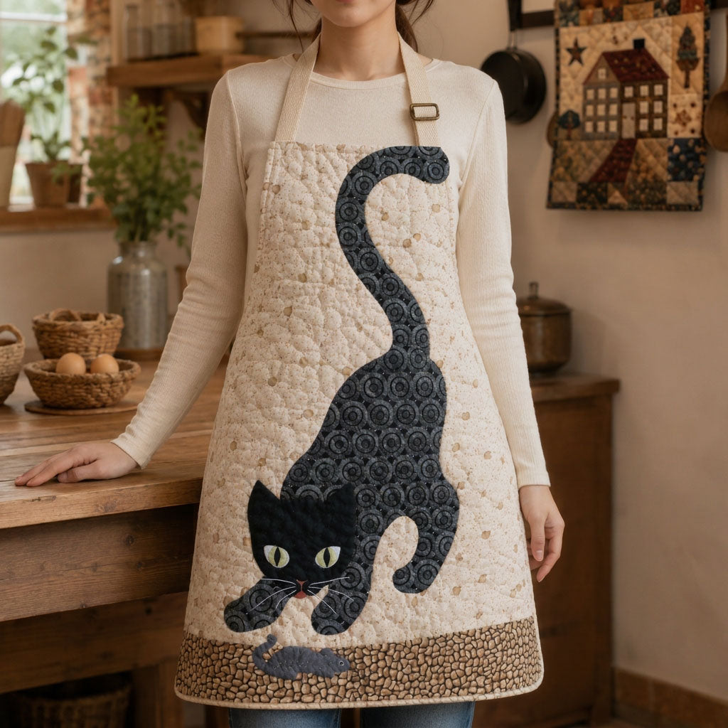 Tablier de cuisine matelassé La Moustache Curieuse