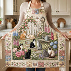 Tablier de cuisine matelassé Joyeuse Tribu de Chats