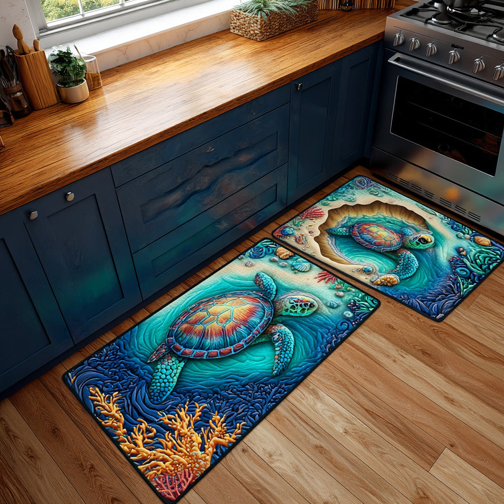 Lot de tapis de cuisine Vagabond des Marées