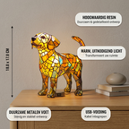 Doorschijnende Labrador dierenlamp met productkenmerken