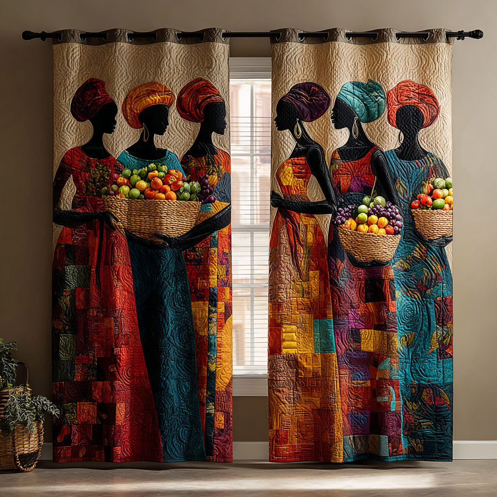 Rideaux matelassés Écho chaleureux – lot de 2 panneaux