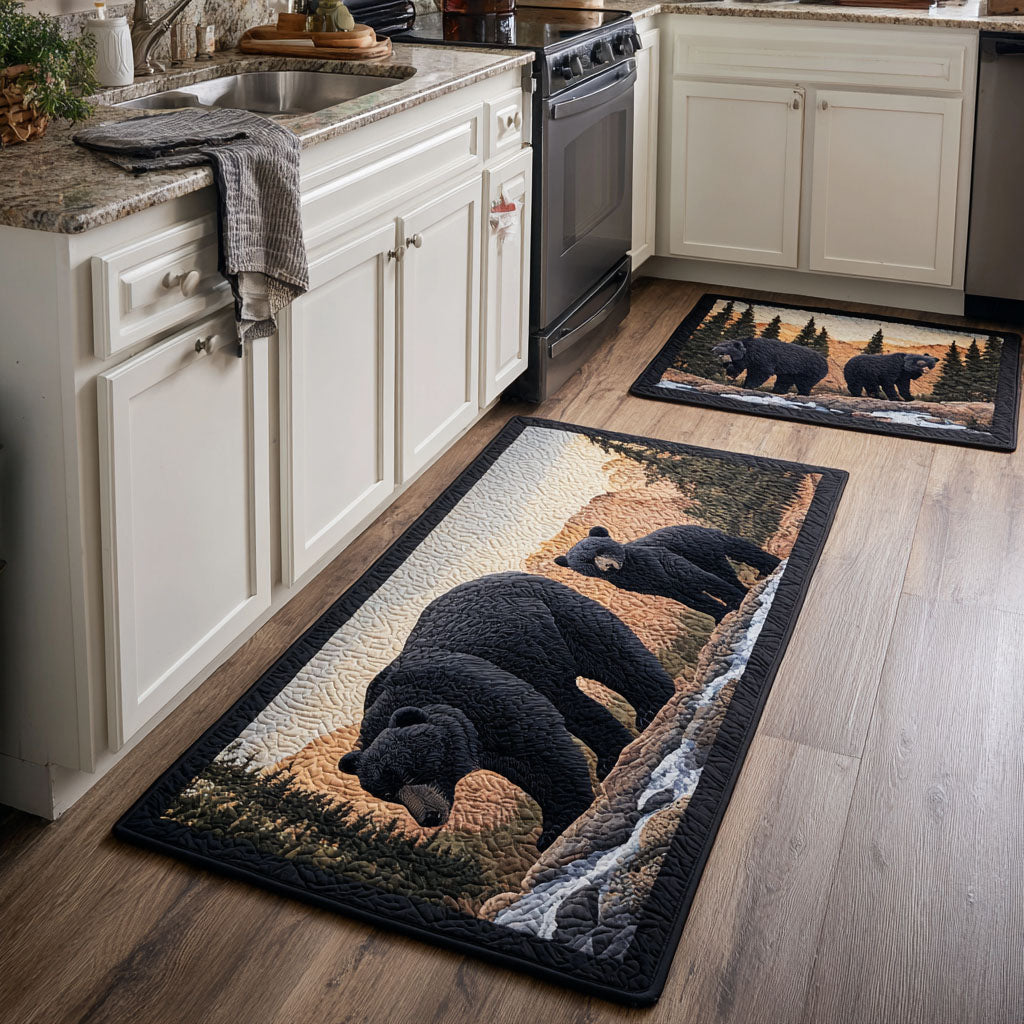 Lot de tapis de cuisine Ours Sauvage