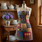 Tablier de cuisine matelassé Murmures de Fleurs Sauvages