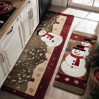 Lot de tapis de cuisine Sourire d'Hiver