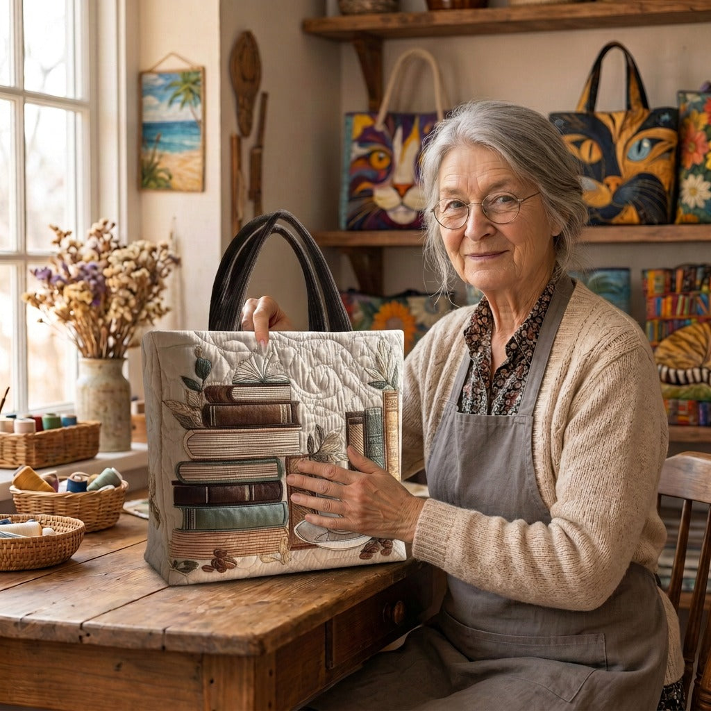 Lien met de Koffieuur Artisanale Tas in haar atelier