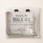 Koffieuur Artisanale Tas in de verpakking van Maison Bruges