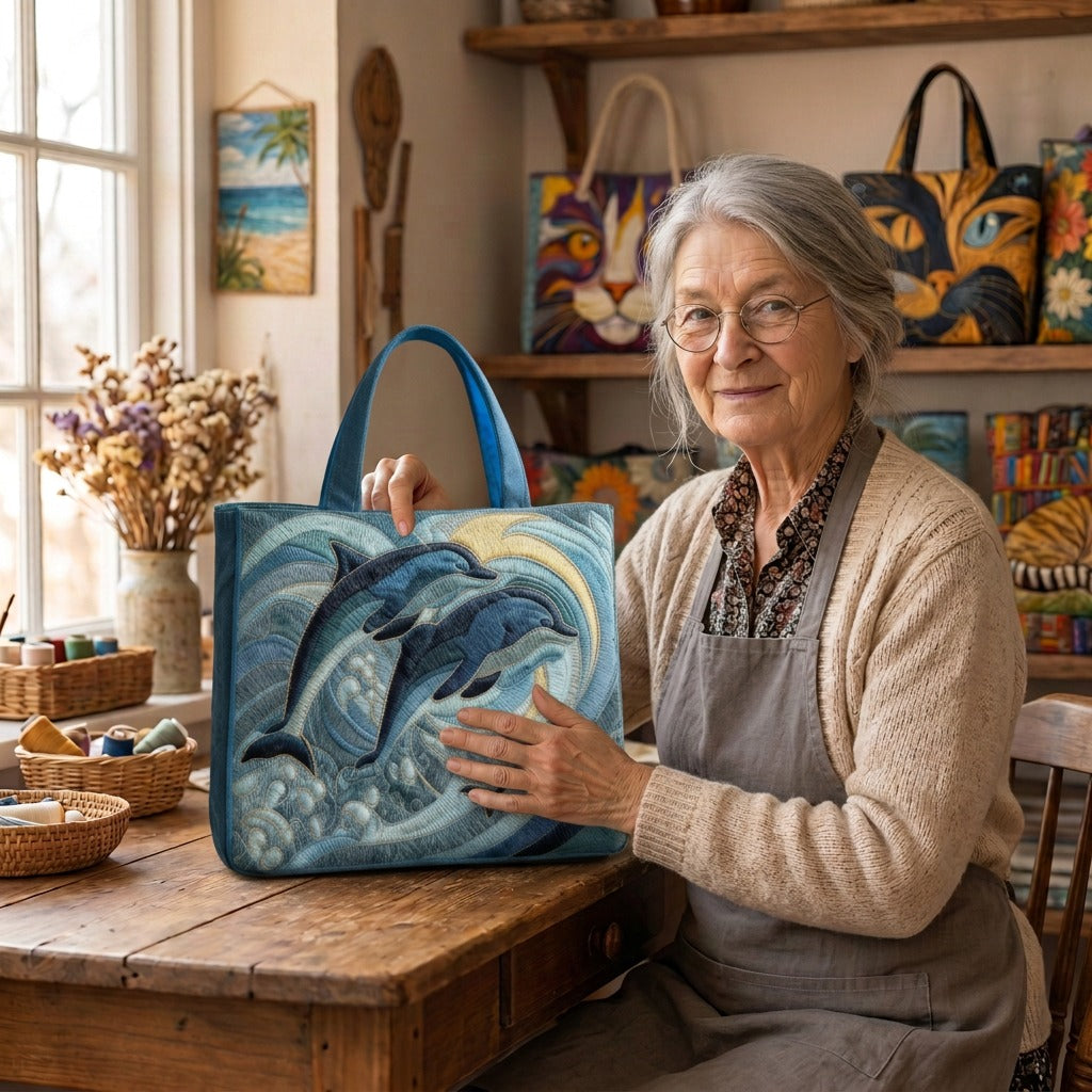 Lien met de Zeedanser Artisanale Tas in haar atelier