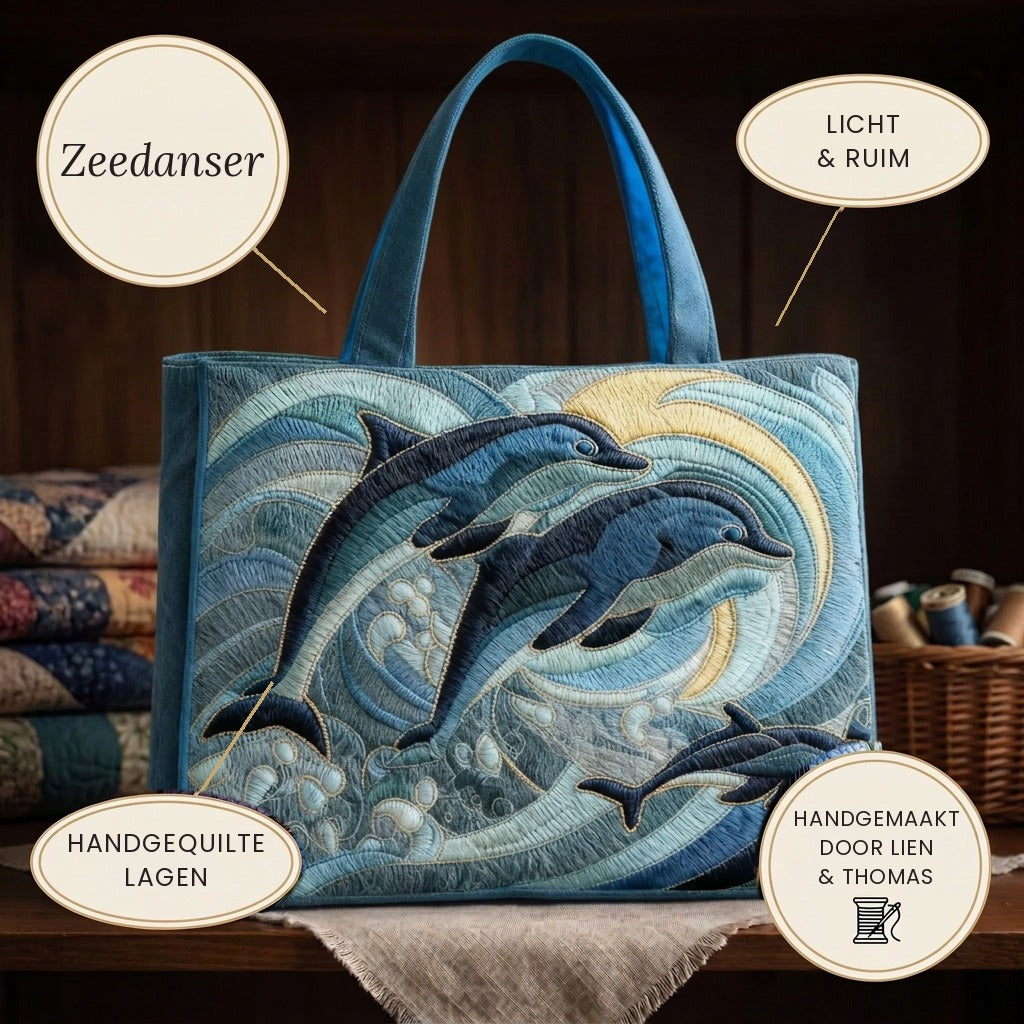 Zeedanser Artisanale Tas – details: licht en ruim, gewatteerde lagen