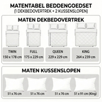 Bedding set size guide