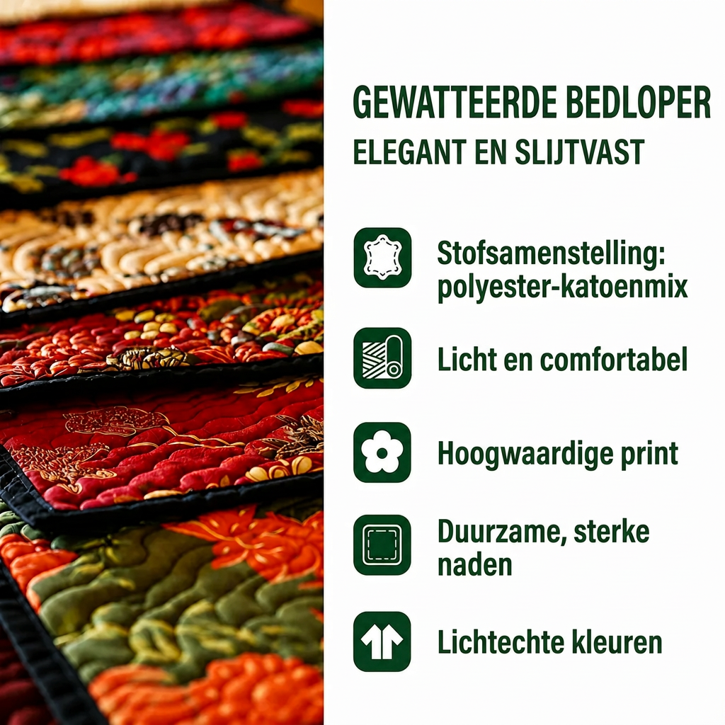 Bed runner details