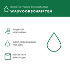 Onderhoud van de borstel voor broodmand