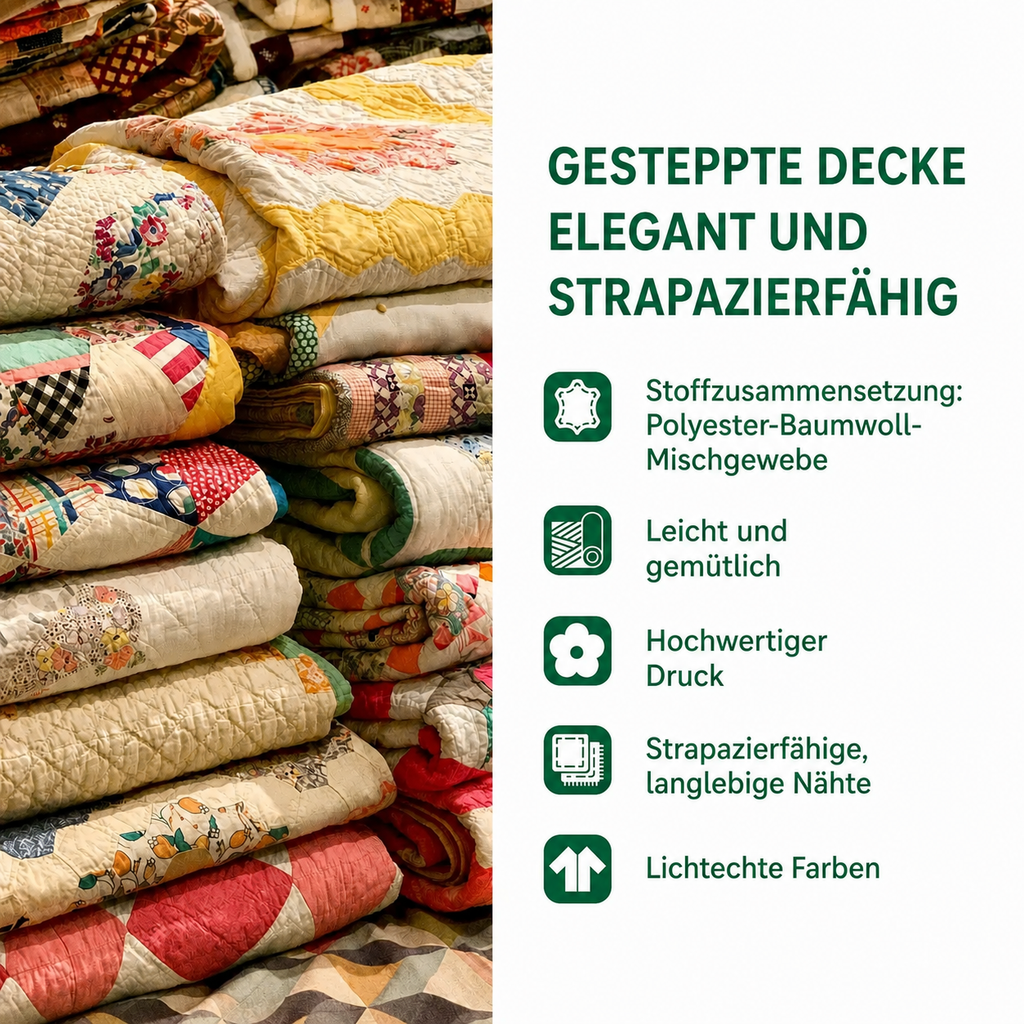 Couvre-lit matelassé – caractéristiques