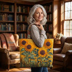 Soleil d'Été Tote Bag Matelassé – tote bag matelassé porté à l’épaule