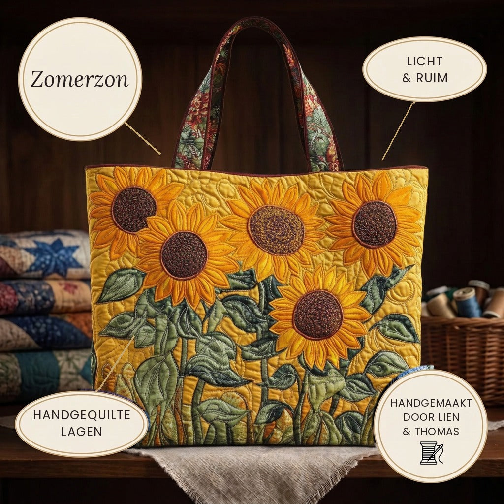 Soleil d'Été Tote Bag Matelassé – détails : léger et spacieux, couches matelassées