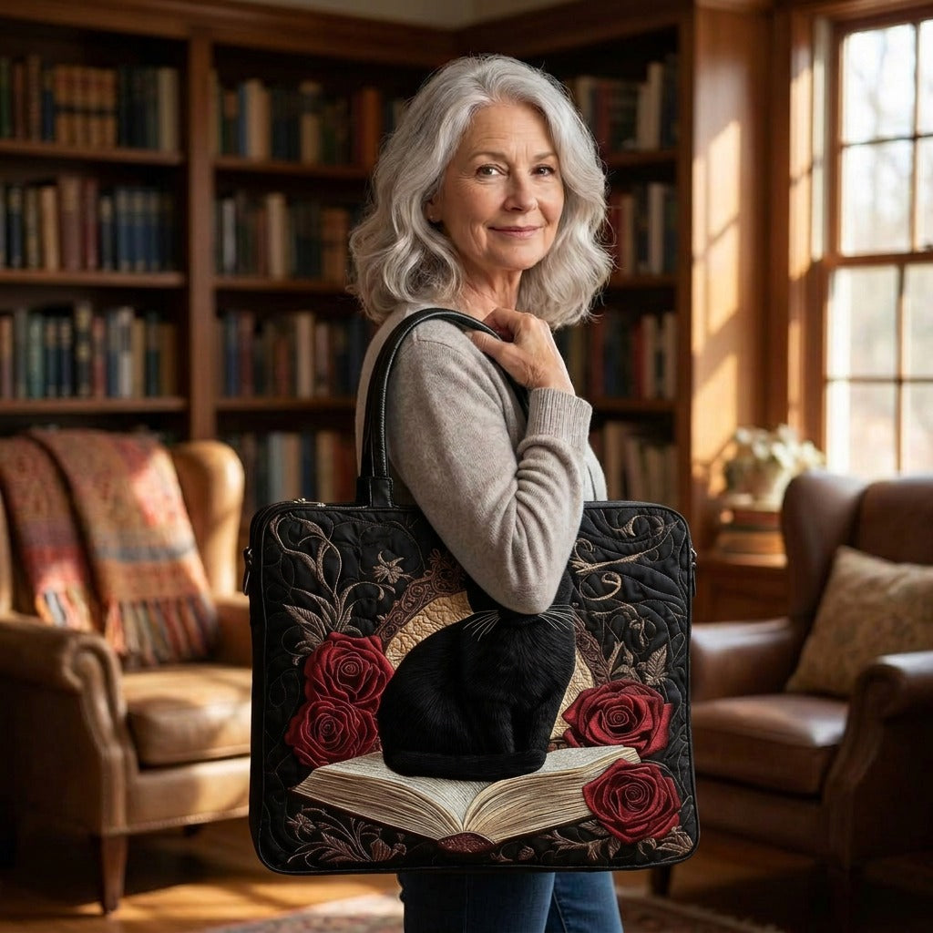 Noir Élégance Sac Matelassé – tote bag matelassé porté à l’épaule