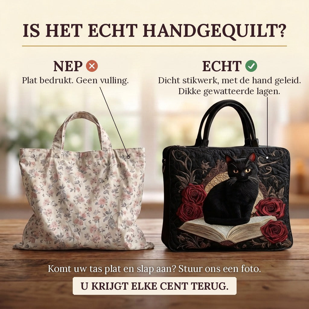 Noir Élégance Sac Matelassé : vrai matelassage ou impression plate