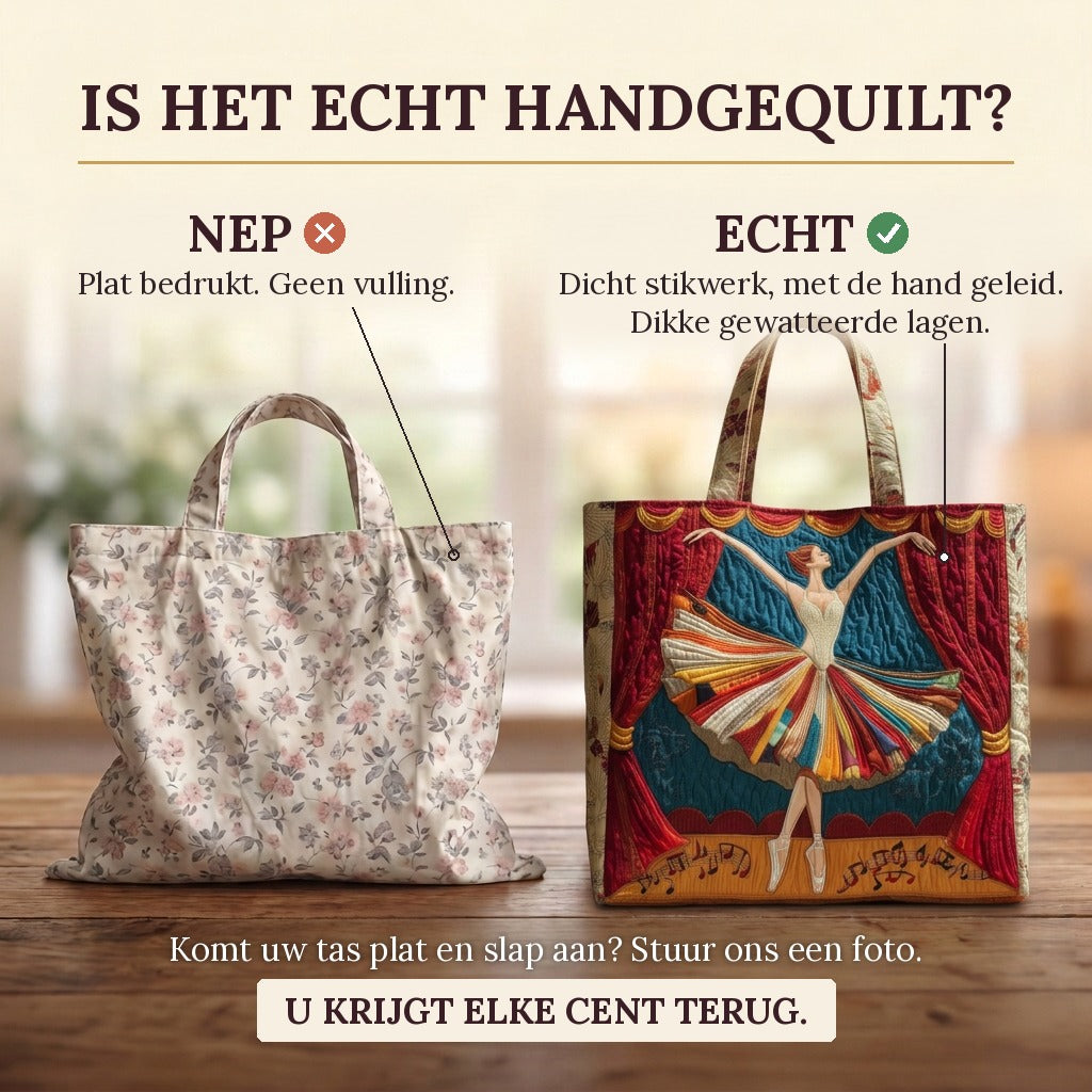 Verfijnde Elegantie Gewatteerde Draagtas: echt gewatteerd tegenover plat bedrukt
