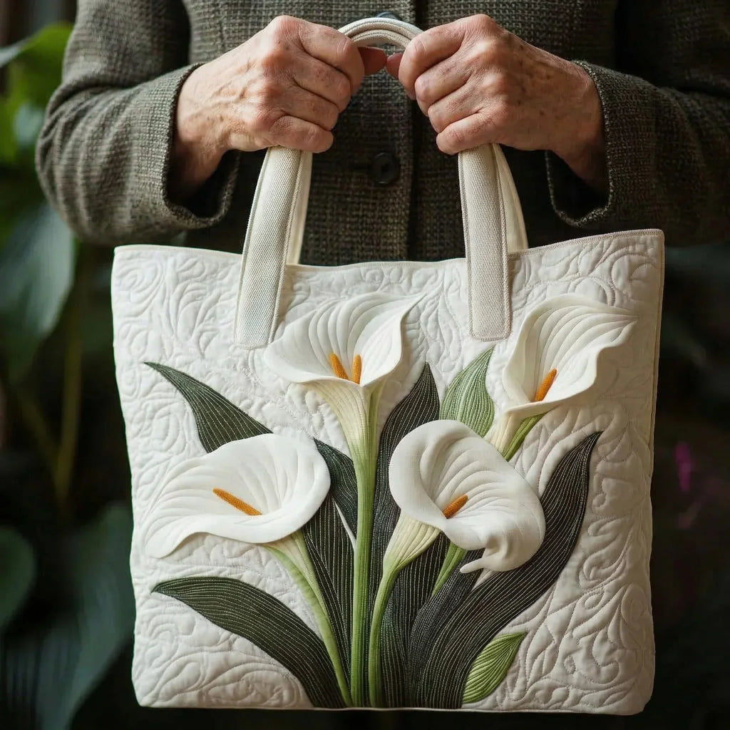 Lys Ivoire Sac Artisanal Matelassé