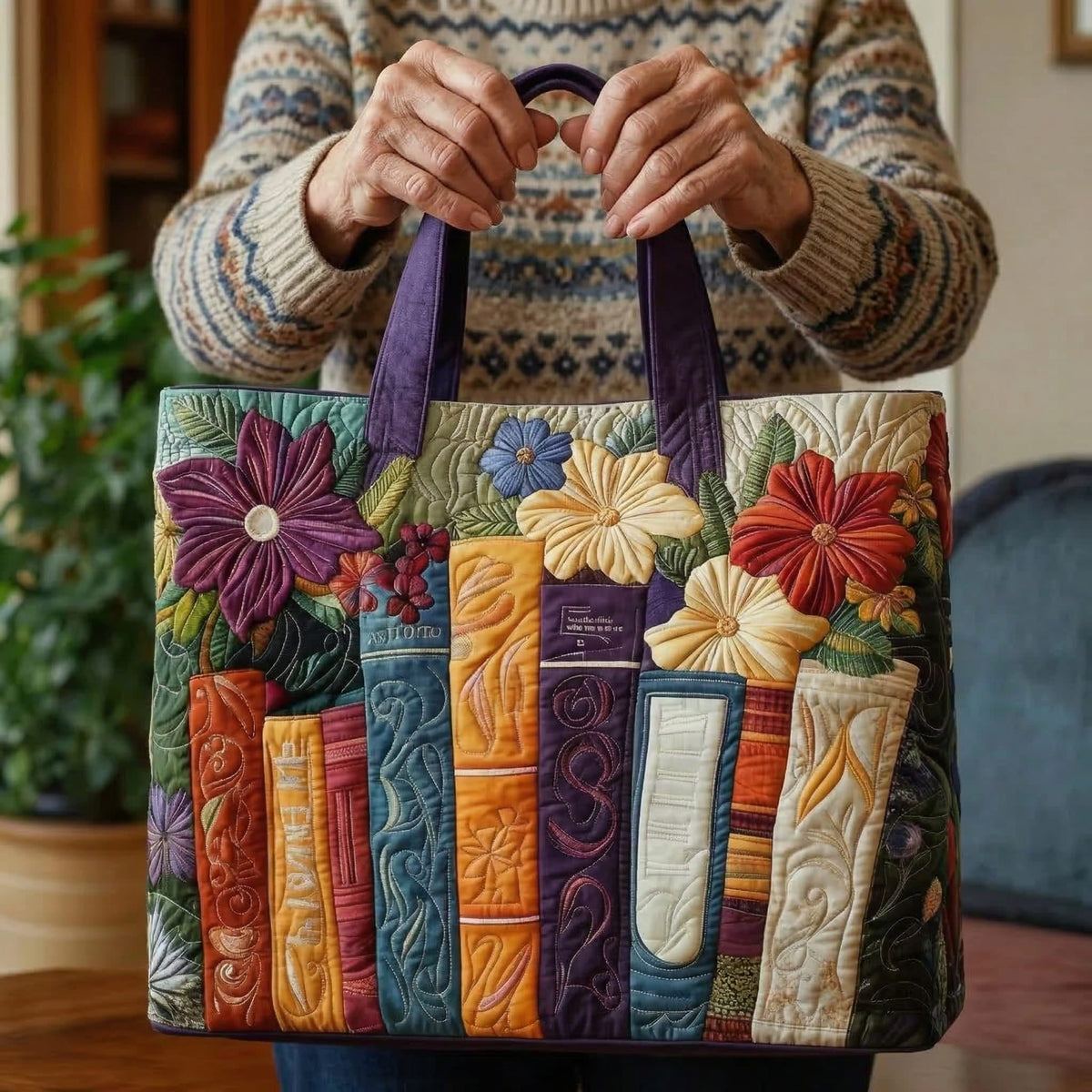 Padded Book Lover's Tote