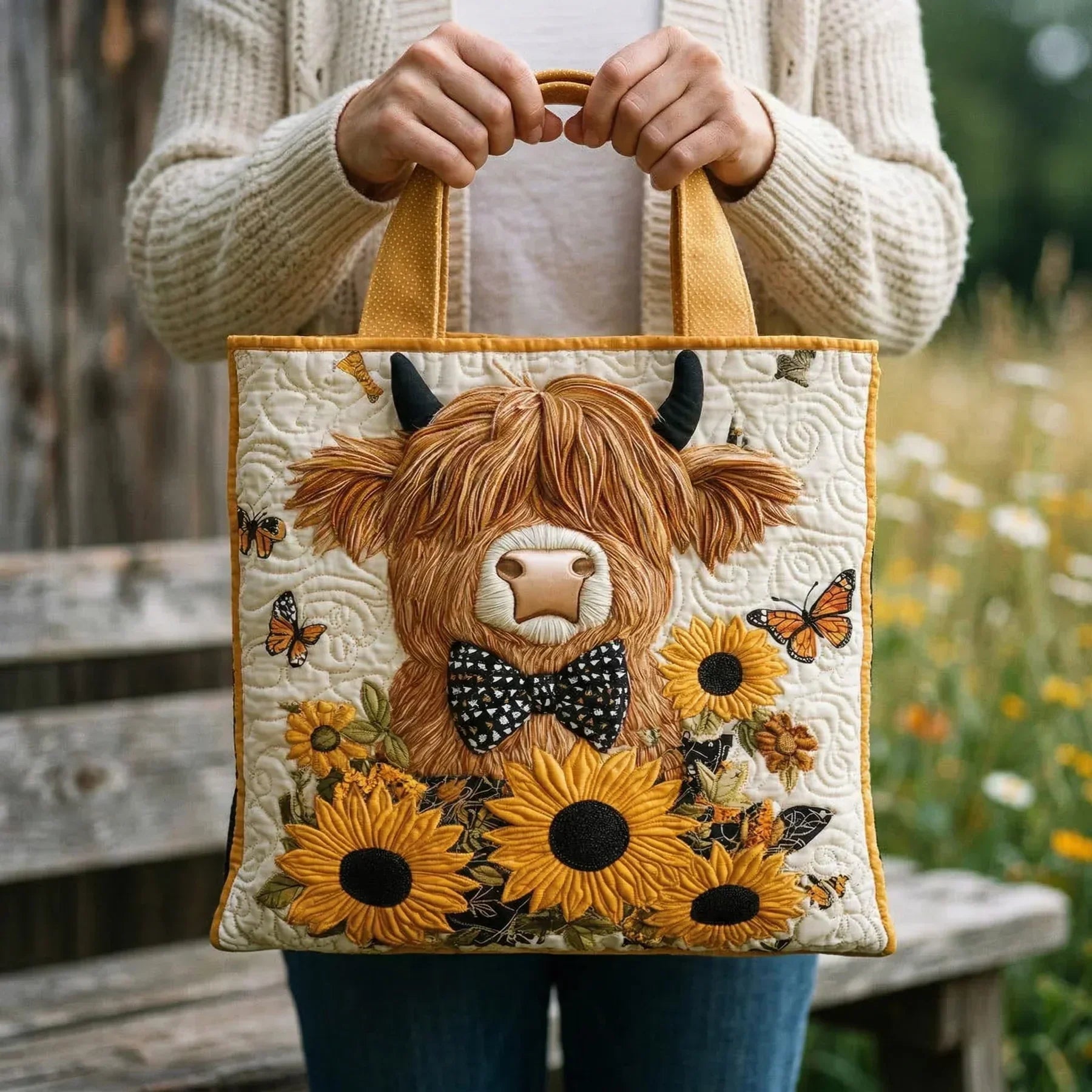 Fleur des Highlands Sac Matelassé