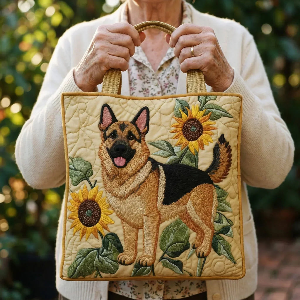 Berger Fleuri Sac Fait Main
