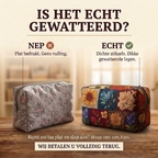 Gewatteerde make-uptas Bloemenpatchwork: echt gewatteerd tegenover plat bedrukt