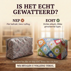 Gewatteerde make-uptas Bloemrijke Charme: echt gewatteerd tegenover plat bedrukt