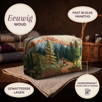 Trousse de maquillage matelassée Forêt Éternelle en détail : tient dans tous les sacs, matelassée