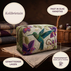 Gewatteerde make-uptas Kolibrietuin in detail: past in elke handtas, gewatteerd