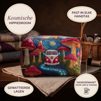Gewatteerde make-uptas Kosmische Hippiedroom in detail: past in elke handtas, gewatteerd