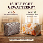 Gewatteerde make-uptas Madeliefjescharme: echt gewatteerd tegenover plat bedrukt