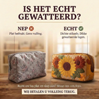 Gewatteerde make-uptas Vrolijke Charme: echt gewatteerd tegenover plat bedrukt