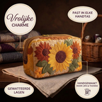 Gewatteerde make-uptas Vrolijke Charme in detail: past in elke handtas, gewatteerd