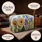 Gewatteerde make-uptas Zachte Weide in detail: past in elke handtas, gewatteerd