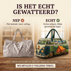 Sac de voyage matelassé Van de Camping : vrai matelassage ou impression plate