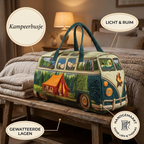 Sac de voyage matelassé Van de Camping en détail : léger, spacieux, matelassé