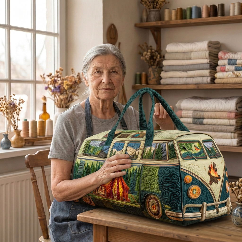 Lien de Maison Bruges avec le sac de voyage matelassé Van de Camping